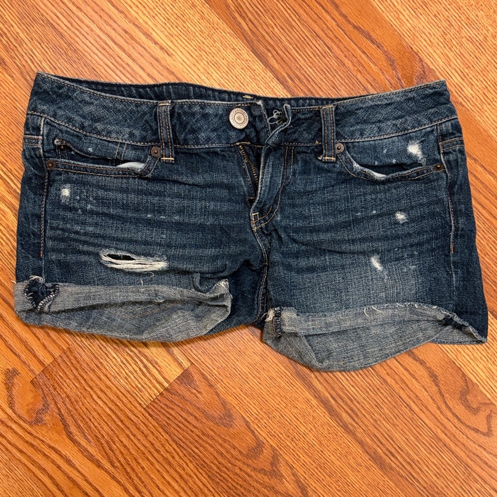 American Eagle Outfitters Dark Blue Jean Shorts